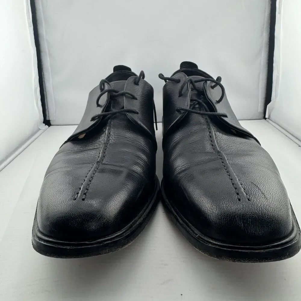 Cole Haan Black Beckett Split Toe Leather 3 Eyelet Oxfords Sz-13 C06399‎ FG11